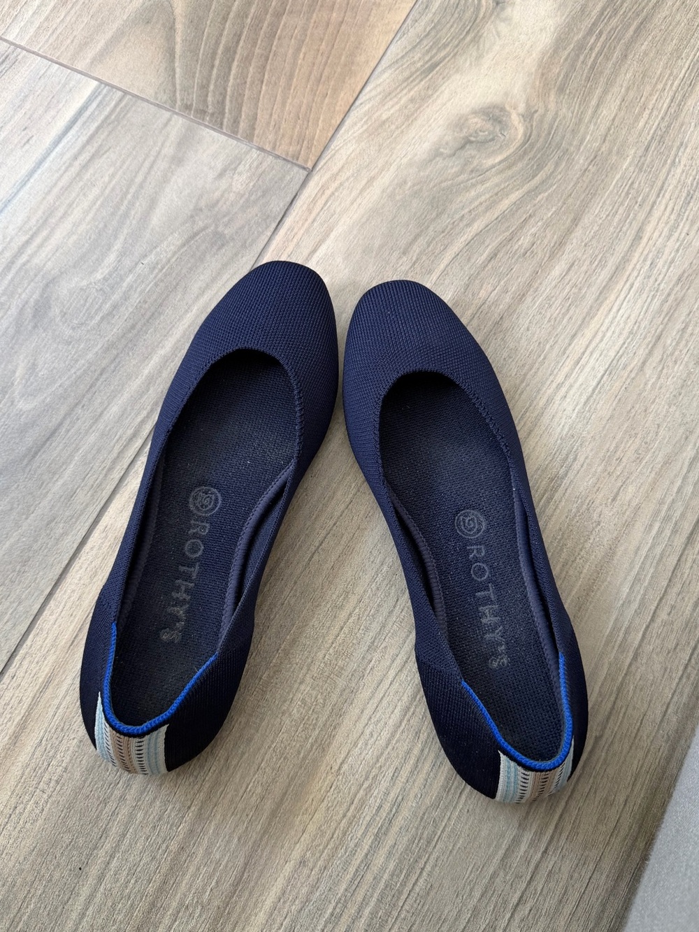 Rothy's Navy Knit Flats size 8.5